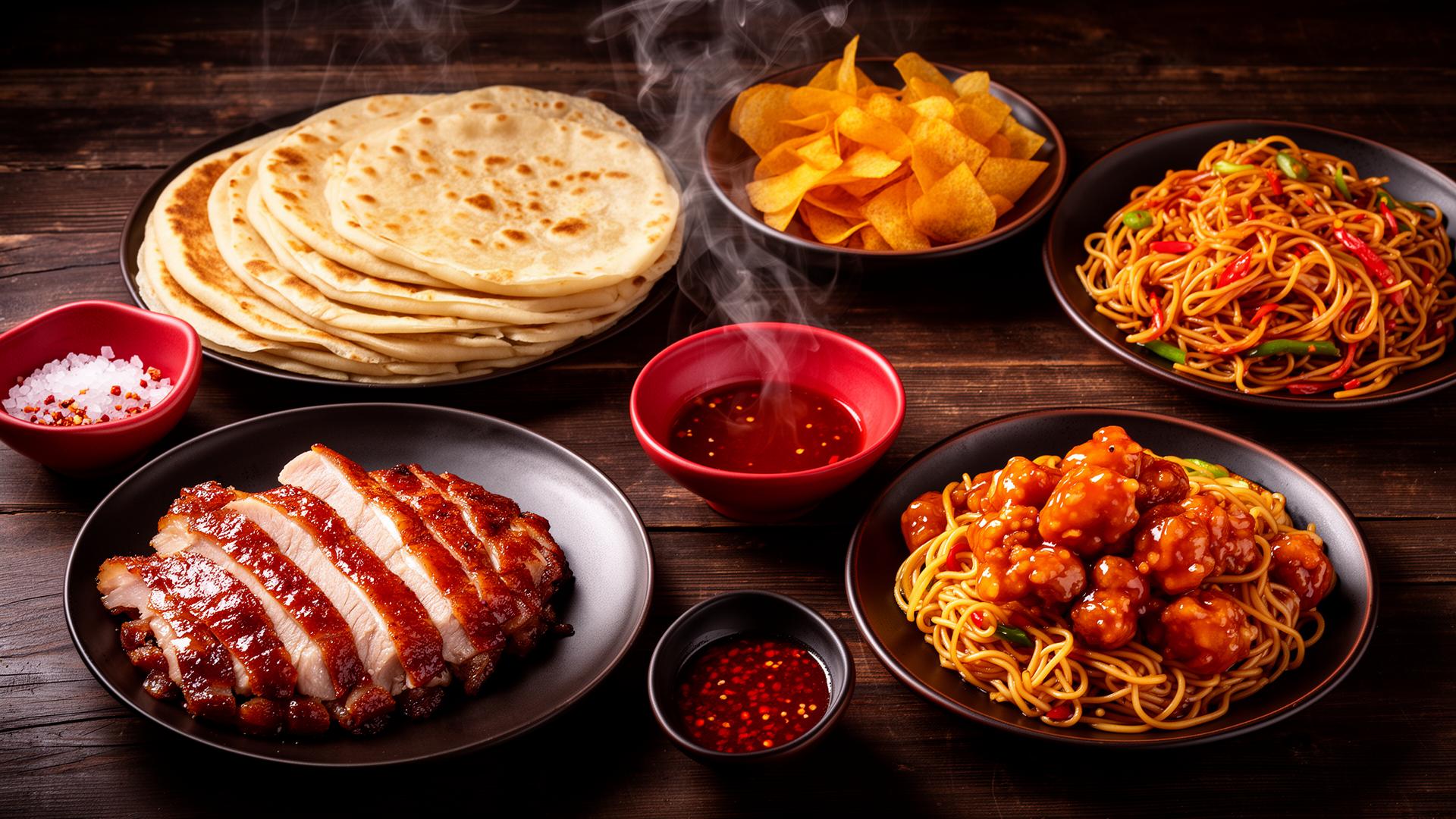 Selection of Marchee Wok dishes